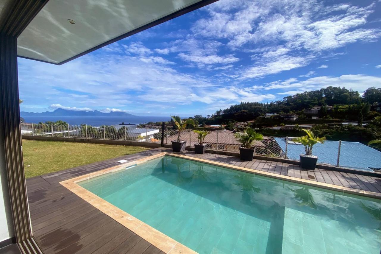 Villa Tiki Wonderfull Sea View Punaauia  Buitenkant foto