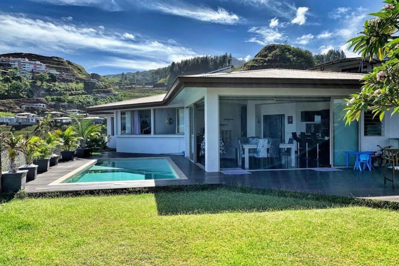 Villa Tiki Wonderfull Sea View Punaauia  Buitenkant foto