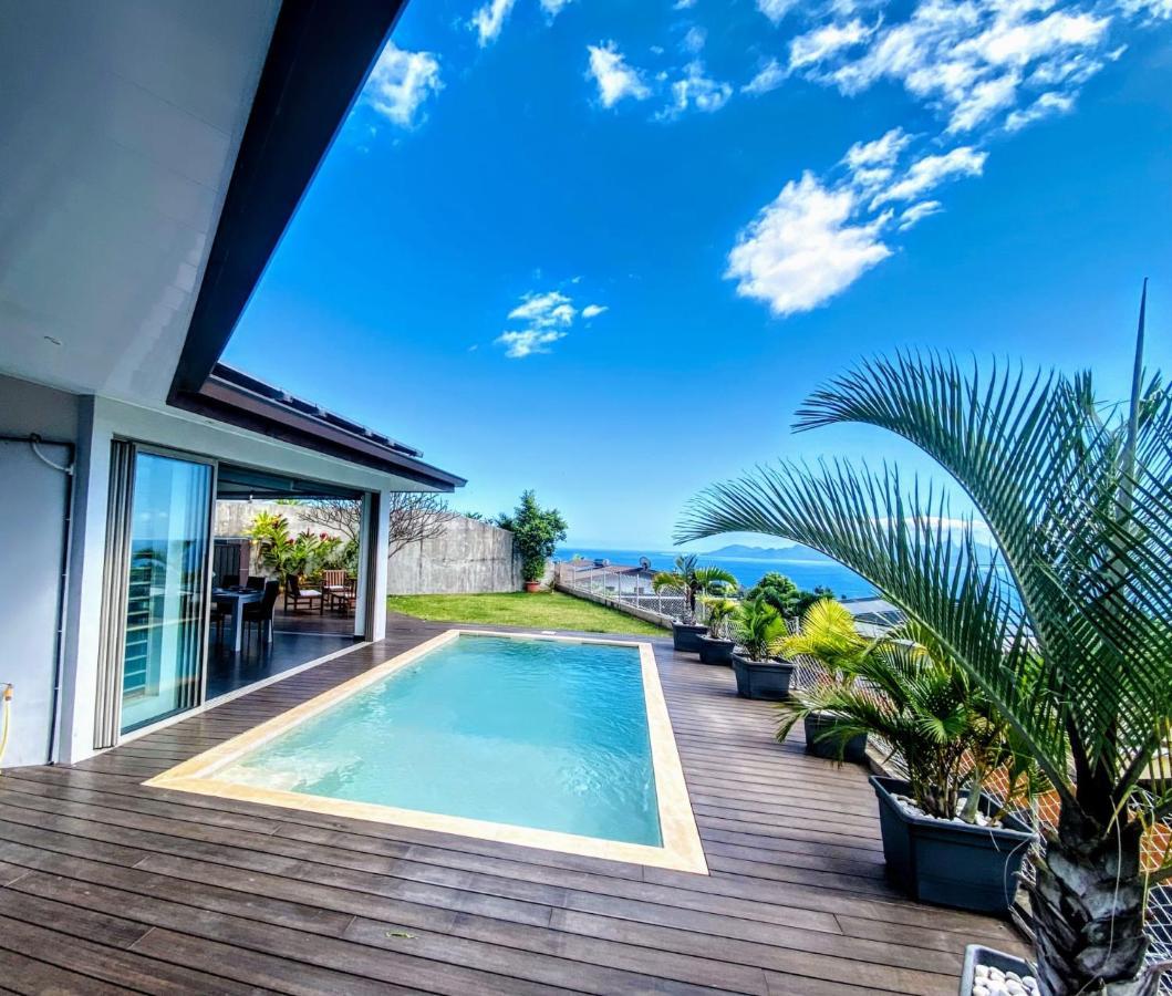 Villa Tiki Wonderfull Sea View Punaauia  Buitenkant foto