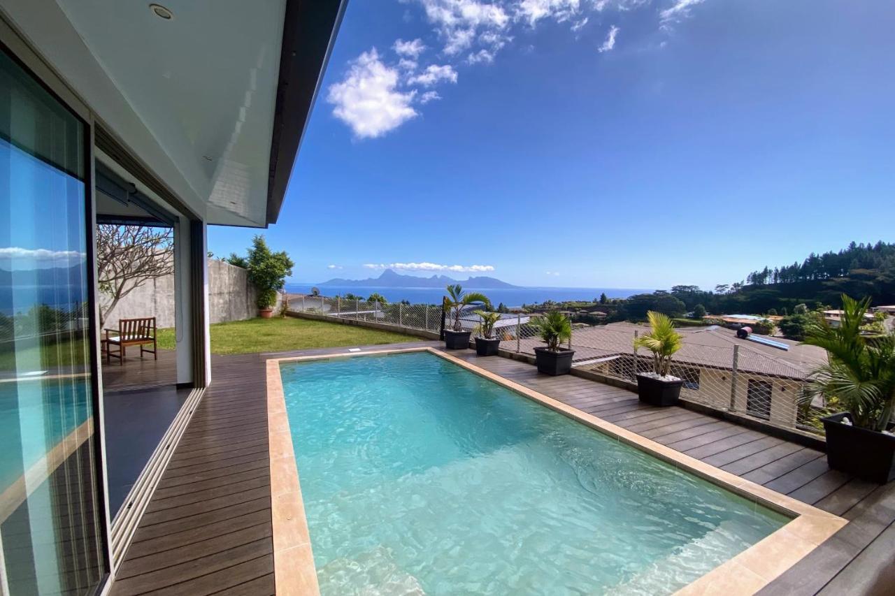 Villa Tiki Wonderfull Sea View Punaauia  Buitenkant foto