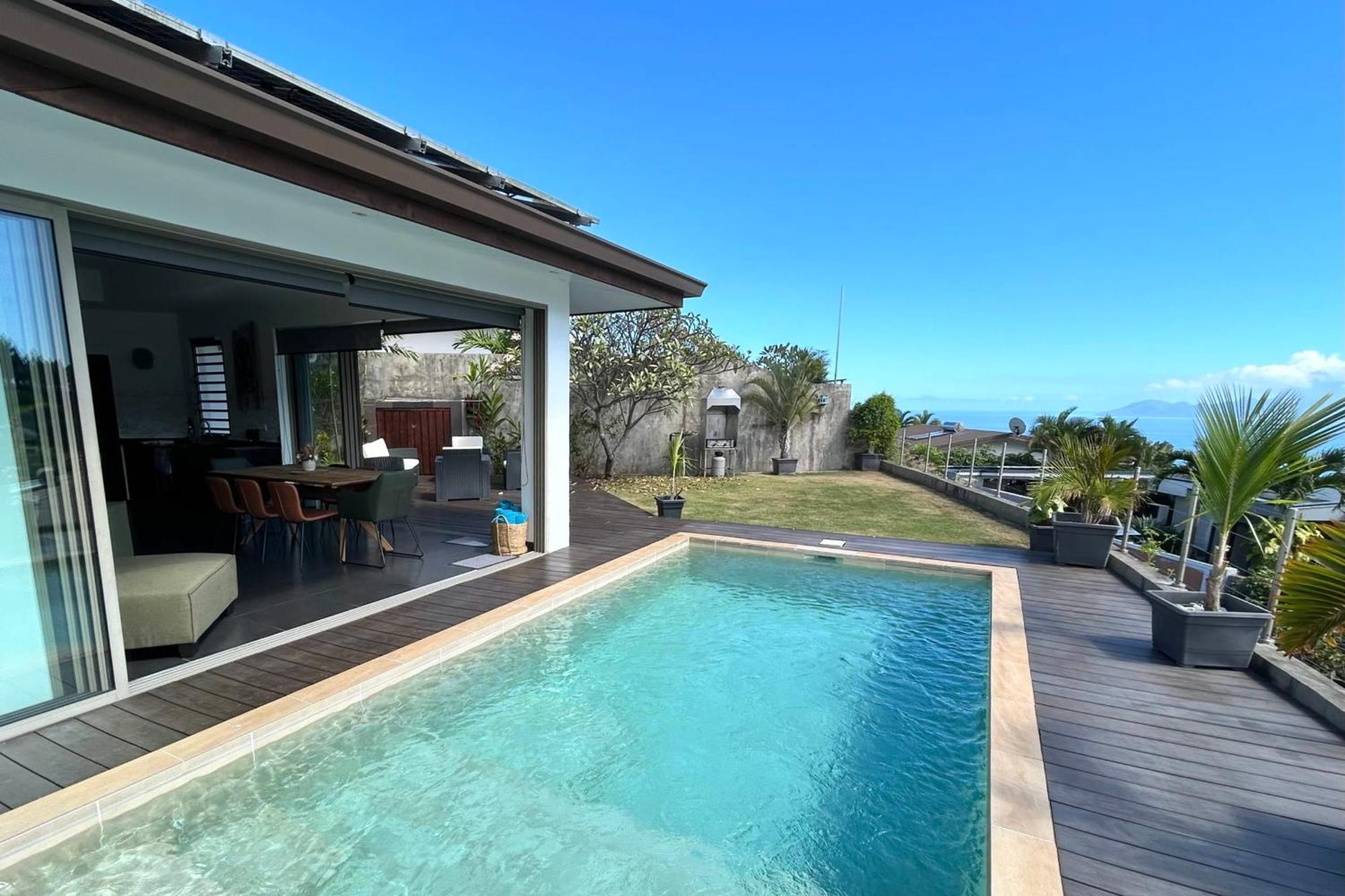 Villa Tiki Wonderfull Sea View Punaauia  Buitenkant foto