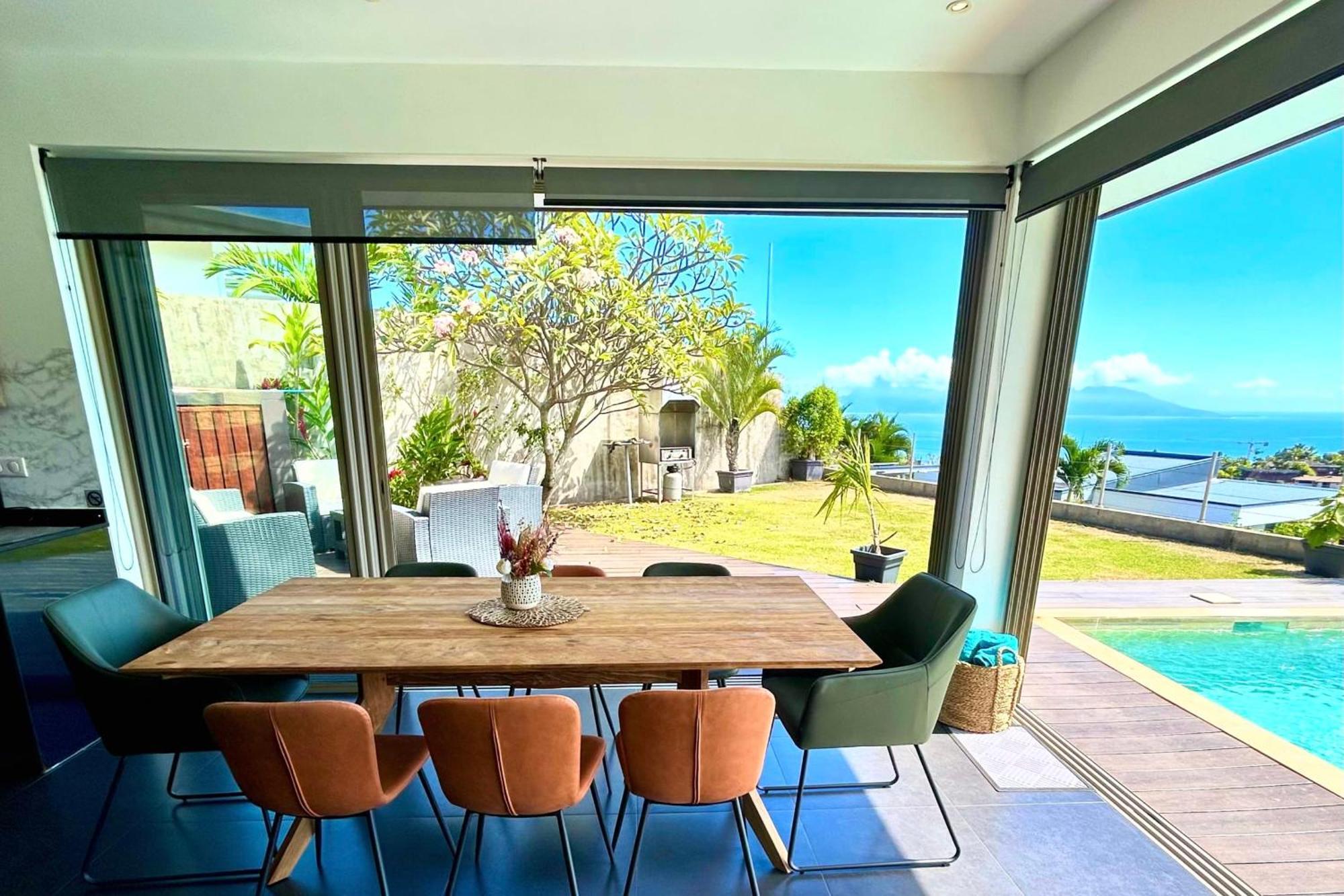 Villa Tiki Wonderfull Sea View Punaauia  Buitenkant foto